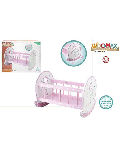 imagem de CAMA BONECA MADEIRA 48X35X35 CM 464741