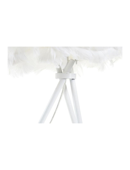 imagem de Candeeiro De Mesa Metal Pena 42X42X67 Branco4
