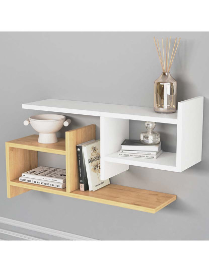 imagem de Prateleira Hisar Branco Oak1