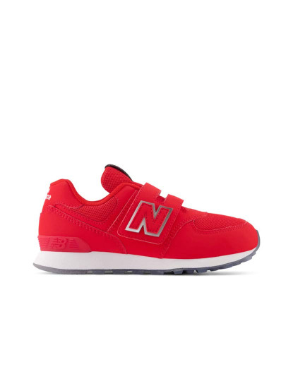 imagem de Ténis Kids 574 Hook And Loop Vermelho1