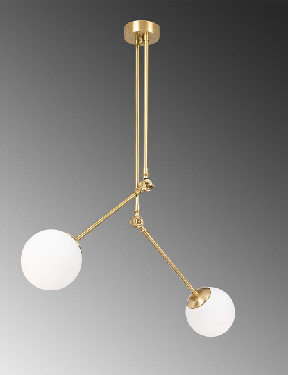 imagem de Candeeiro Teto Cambaz-3452 Dourado Branco4