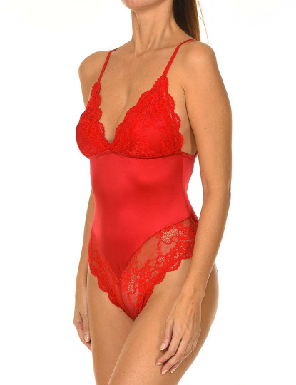 imagem de Body de tiras com renda Senhora  vermelho2