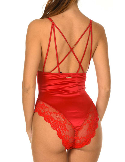 imagem de Body de tiras com renda Senhora  vermelho4