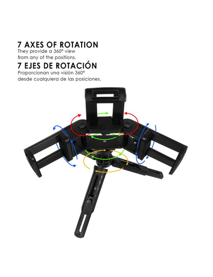 imagem de Suporte Ajustável 3 em 1, Rotação de 360 Com Ajuste de Inclinação4