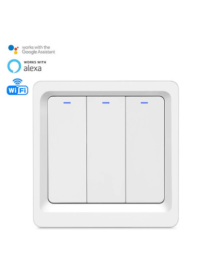 imagem de Interruptor de parede inteligente Wi-Fi Branco1