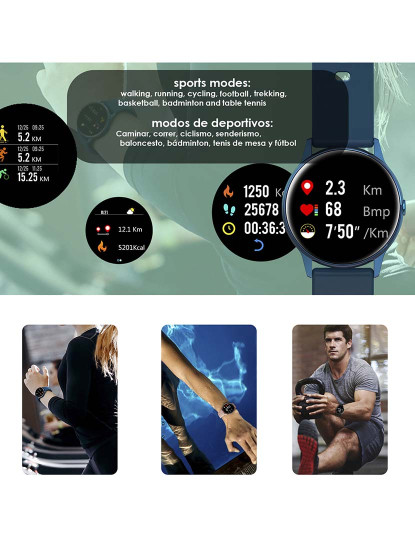 imagem de Smartwatch DT88 C/ Monitor Cardíaco, Altitude e Radiação UV Prateado 4
