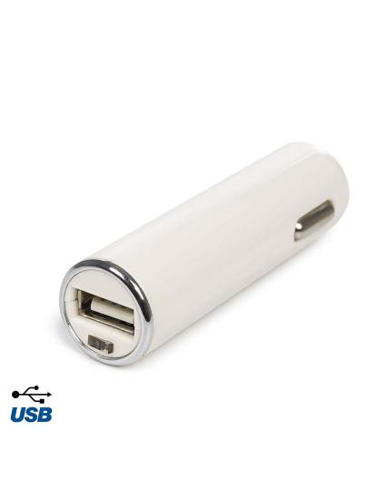 imagem de Carregador USB para Carro Branco1