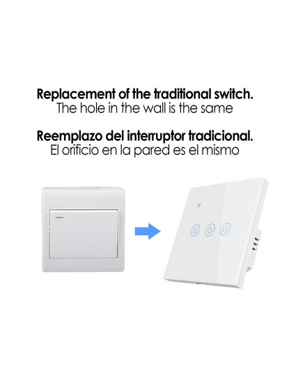 imagem de Interruptor Wifi Smarthome 3 Botões Compatível C/ Amazon Alexa e Google Home2