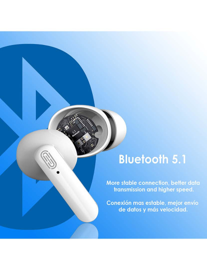 imagem de Auriculares TWS Y113 Bluetooth 51 Base de Carga 200mAh4