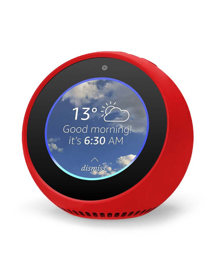 imagem de Capa de Silicone p/ Amazon Echo Spot Vermelho1