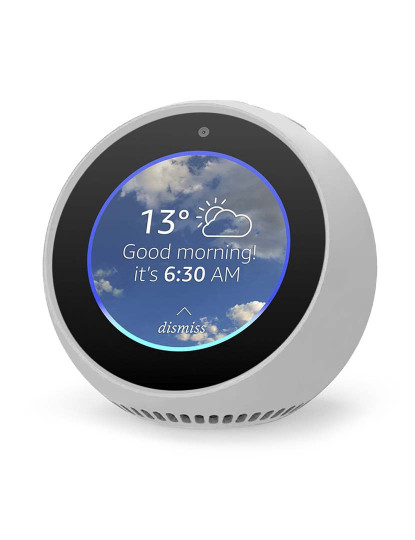 imagem de Capa de Silicone para Amazon Echo Spot Branco1