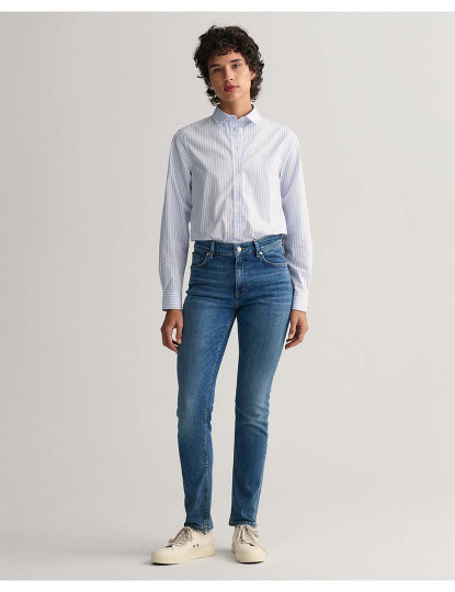 imagem de Jeans Denim Senhora Azul4