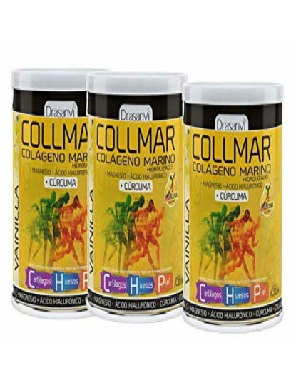 imagem de Colagénio Drasanvi Collmar Magnesio Curcuma Vainilla Curcuma Magnésio (300 gr)1