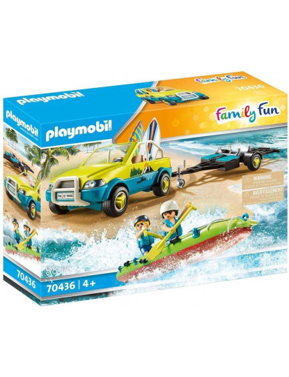 imagem de CARRO DE PRAIA COM CANOA 704361