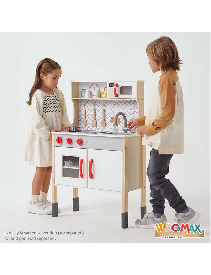 imagem de Cozinha Madeira 59,5X30X94,5 Cm Woomax 495498