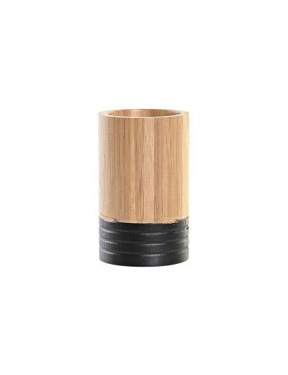 imagem de Copo escova de Dentes DKD Home Decor Bambu 7 x 7 x 11 cm1