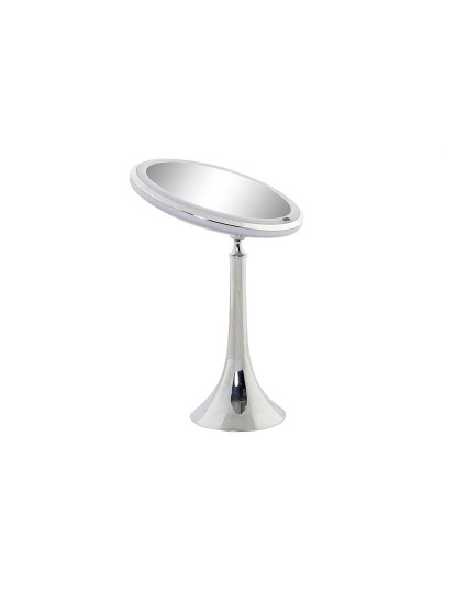 imagem de Espelho de Aumento com LED DKD Home Decor Prateado Metal 20 x 11 x 37 cm2