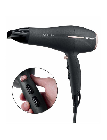 imagem de Secador De Cabelo 2200W Preto TECHWOOD                      1