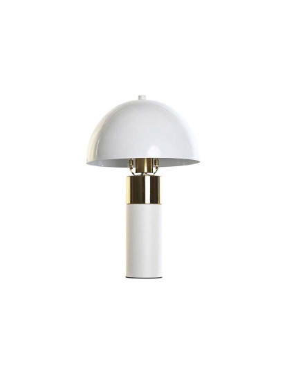 imagem de Candeeiro Mesa Dourado Metal Branco 220 V 50 W 1