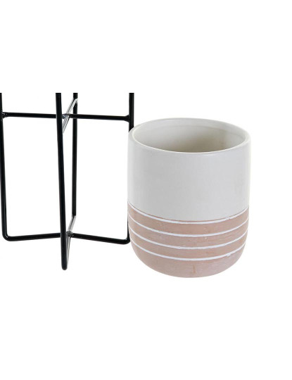 imagem de Vaso Metal Cerâmica Branco 2