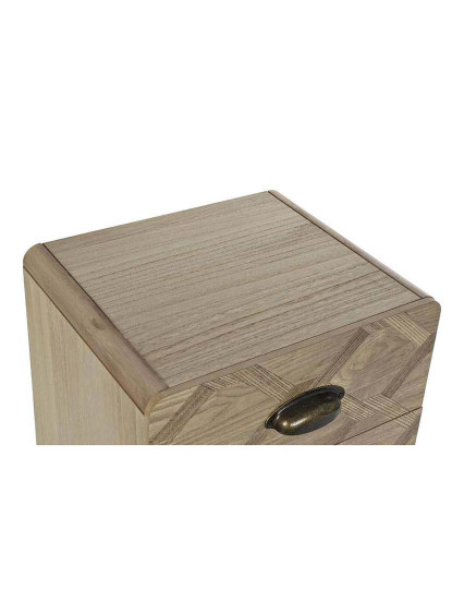 imagem de Gaveteiro Mdf Metal 4 Gavetas Natural 2