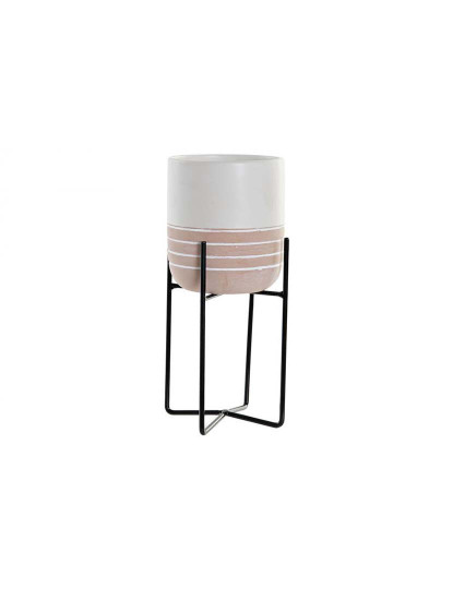 imagem de Vaso Metal Cerâmica Branco 1