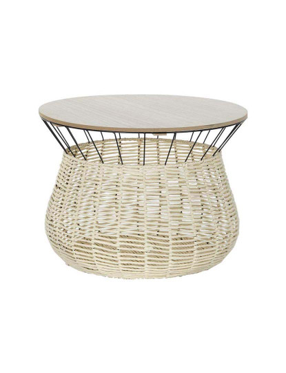 imagem de Mesa Café Mdf Ferro Preto 1