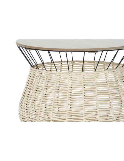 imagem de Mesa Café Mdf Ferro Preto 3