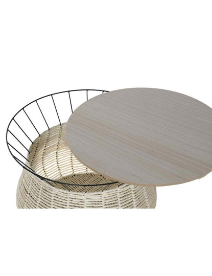 imagem de Mesa Café Mdf Ferro Preto 4