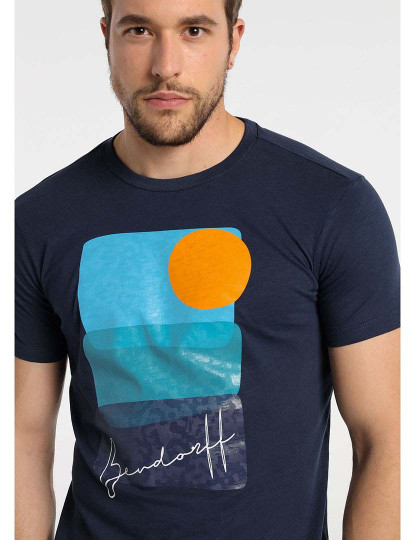 imagem de T-Shirt Homem Azul3