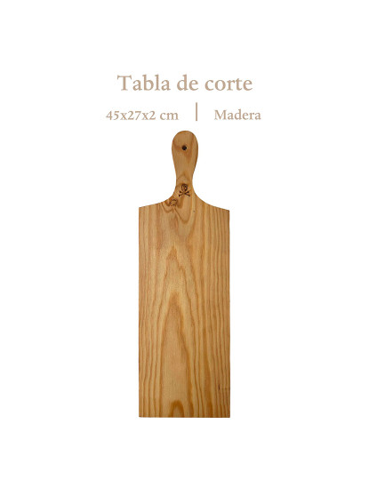 imagem de Tábua corte retangular madeira 45x27 cm2