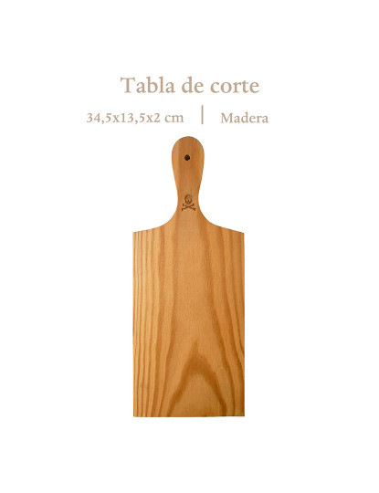 imagem de Tábua corte retangular madeira 34,5x13,5 cm2