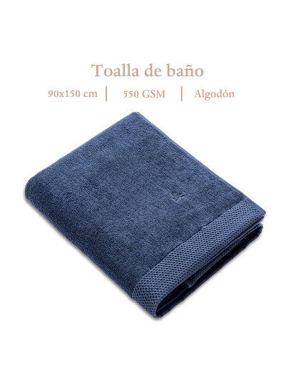 imagem de Toalha banho Nidus 90x150 cm azul marinho2