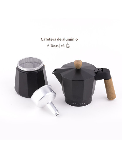 imagem de Cafeteira preta 6 Chávenas 3