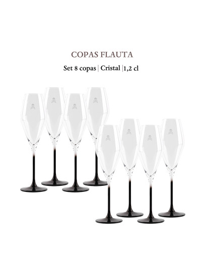 imagem de Conjunto 8 flutes 18,2cl vidro2