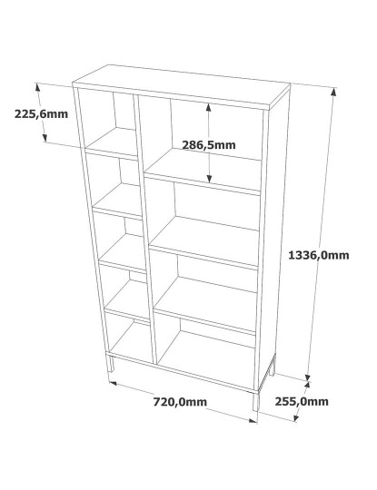 imagem de Estante Atlantic Pine Antracite5