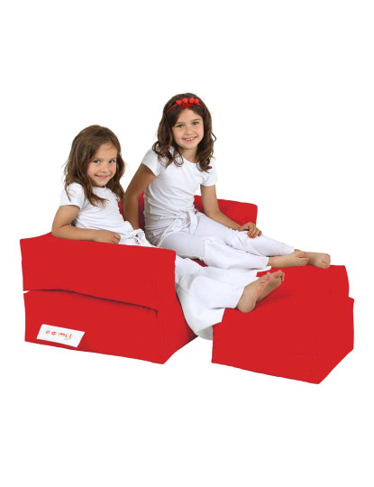 imagem de Pufe 2 Lugares Kids Vermelho1