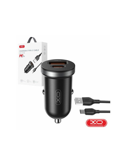 imagem de Adaptador Isqueiro USB-A PD / USB-C 30W C/ Cabo USB-C XO    1