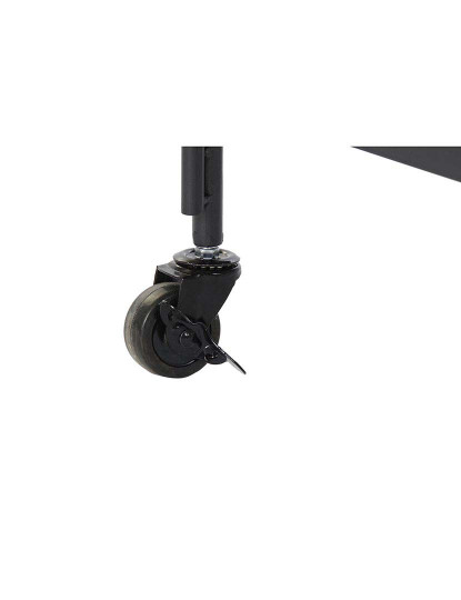 imagem de Mesa Apoio Metal Vidro Preto 4