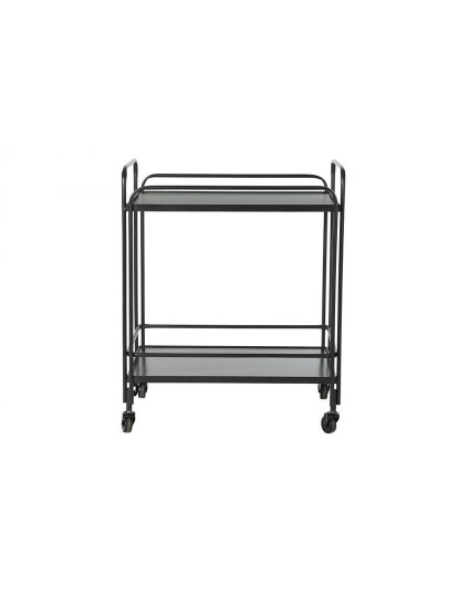 imagem de Mesa Apoio Metal Vidro Preto 5