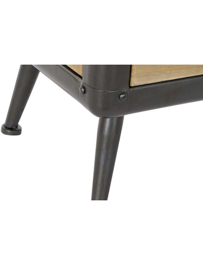 imagem de Mesa Cabeceira Abeto Metal Natural 3