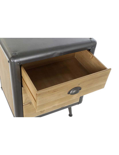 imagem de Mesa Cabeceira Abeto Metal Natural 4