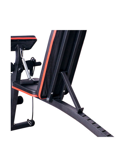 imagem de HOMCOM Banco de Pesos Dobrável e Inclinável Banco de Musculação Multifuncional para Treinamento Completo Máquina Fitness para Casa Academia 54x160x106cm Preto8