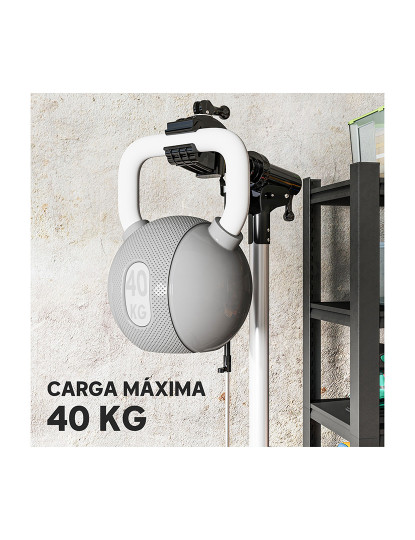 imagem de HOMCOM Suporte para Reparação de Bicicleta Suporte para Bicicleta Dobrável com Bandeja Magnética <br>Altura Ajustável 107-160 cm e Giratório 360º Carga 40 kg Preto7