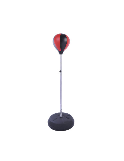 imagem de HOMCOM Punching Ball de Boxe com Altura Ajustável de 4 Níveis Base Recarregável com Água ou Areia e Luvas para Adolescentes Ø43x125-145 cm Vermelho e Preto7