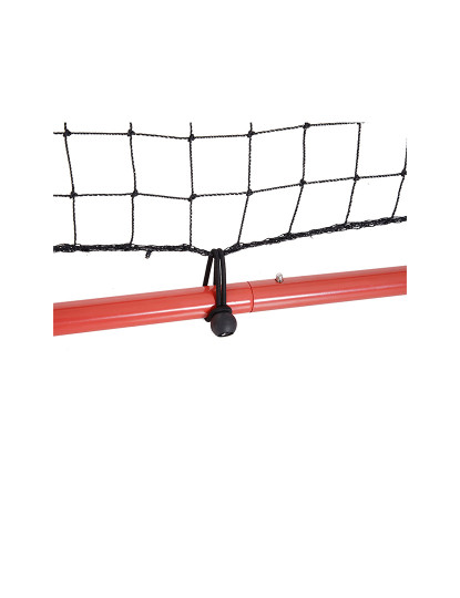 imagem de HOMCOM Rede de Rebote de Metal Rede de Rebote com Ângulo Ajustável e 20 Cordas Elásticas para Treinamento de Futebol Tenis Beisebol Desportes 96x80x96cm Vermelho9