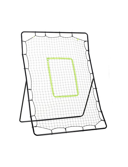 imagem de HOMCOM Rede de Beisebol Rede para Prática de Beisebol e Softbol com Estrutura Metálica e Ganchos para Treino de Futbol Ténis 123x90x174 cm Preto1