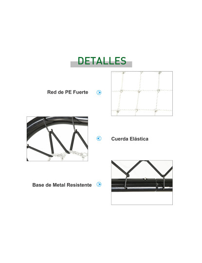 imagem de HOMCOM Rede de Rebote Dobrável Rede de Rebote com Ângulo Ajustável de 5 Níveis para Treinamento de Futebol Tenis Beisebol Desportes 84x78x65-78cm Preto6