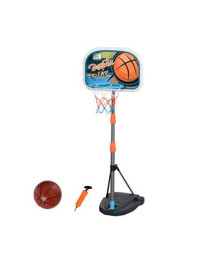 imagem de HOMCOM Tabela de Basquetebol para Crianças Tabela de Basquetebol com Suporte Altura Ajustável e Base Preenchida para Interior e Exterior 32x65x126-158 cm Multicor1