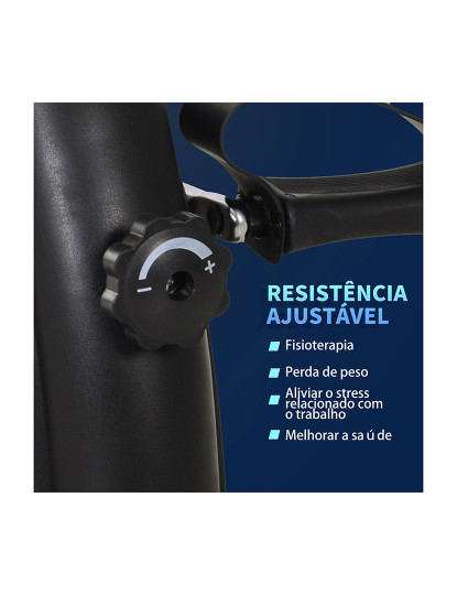 imagem de HOMCOM Mini bicicleta Estática Aparelho de Exercício Braços e Pernas Resistência ajustável   Tela LCD 39x40x31cm7